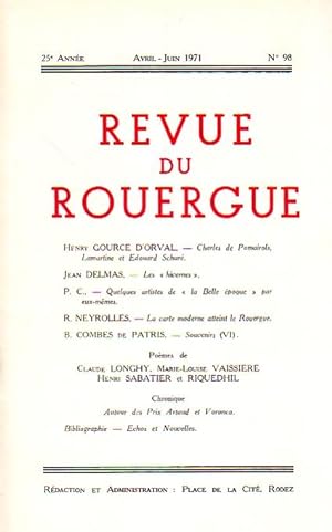 Revue du Rouergue - Tome XXV - N°98