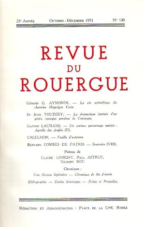 Revue du Rouergue - Tome XXV - N°100