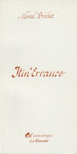 Image du vendeur pour Itin'Errance mis en vente par books-livres11.com