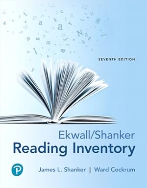 Image du vendeur pour Ekwall/ Shanker Reading Inventory mis en vente par GreatBookPricesUK