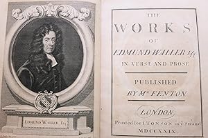 THE WORKS OF EDMUND WALLER Esq. IN VERSE AND PROSE