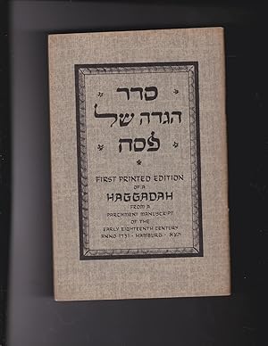 Seller image for First Printed Haggadah from a parchment manuscript of the early eighteenth century. Anno 1731. Hamburg [5]491 for sale by Meir Turner