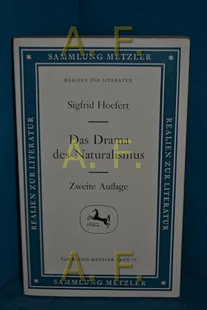 Seller image for Das Drama des Naturalismus. Sammlung Metzler , Bd. 75 : Abt. D, Literaturgeschichte for sale by Antiquarische Fundgrube e.U.