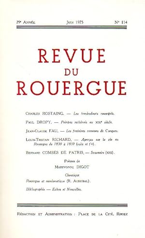 Revue du Rouergue - Tome XXIX - N°114