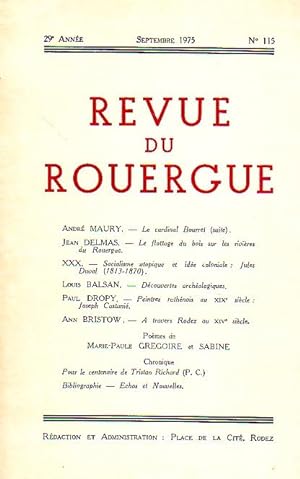 Revue du Rouergue - Tome XXiX - N°115