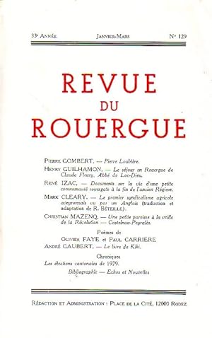 Revue du Rouergue - Tome XXXIII - N°129