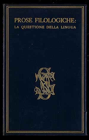 Bild des Verkufers fr Prose Filologiche: la questione della lingua zum Verkauf von Sergio Trippini