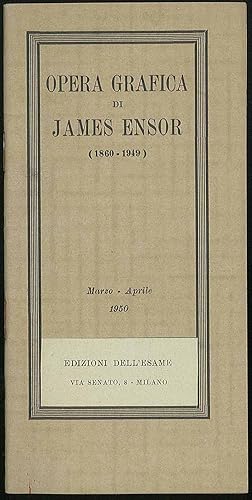 Bild des Verkufers fr Opera grafica di James Ensor (1860-1949) zum Verkauf von Sergio Trippini