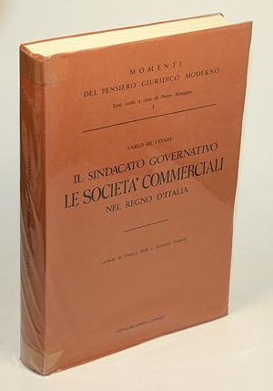 Bild des Verkufers fr Il sindaco governativo - le societ commerciali nel regno d'Italia. Lettura di Franco Belli e Antonio Scialoja. zum Verkauf von Antiquariat Gallus / Dr. P. Adelsberger