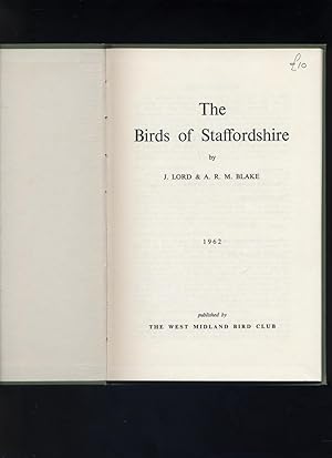 Immagine del venditore per The Birds of Staffordshire venduto da Calluna Books
