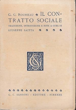 Seller image for Il contratto sociale for sale by Laboratorio del libro