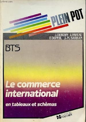 Bild des Verkufers fr BTS - Le commerce international en tableaux et schmas. zum Verkauf von Le-Livre
