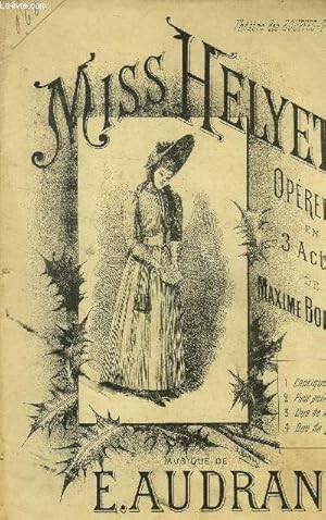 Seller image for Miss Helyett, oprette en 3 actes for sale by Le-Livre