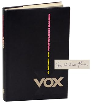 Bild des Verkufers fr Vox (Signed First Edition) zum Verkauf von Jeff Hirsch Books, ABAA