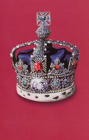 The Royal Crown Jewels Diamonds & Pearls Ladybird Book Painting Postcard