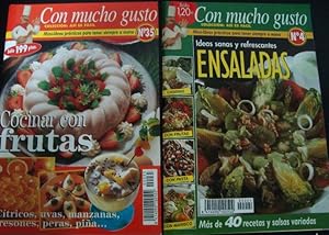 Seller image for CON MUCHO GUSTO. IDEAS SANAS Y REFRESCANTES. ENSALADAS Y COCINAR CON FRUTAS. 2 REVISTAS. for sale by Lauso Books