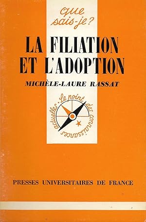 Imagen del vendedor de Filiation et l'adoption (La), "Que Sais-Je ?" n1641 a la venta por Bouquinerie "Rue du Bac"