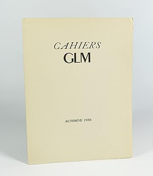 Image du vendeur pour Cahiers G.L.M, nouvelle srie, 4. Automne 1956 mis en vente par Librairie L'Autre sommeil