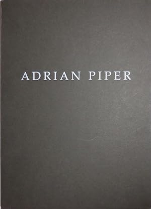 Imagen del vendedor de Adrian Piper a la venta por Derringer Books, Member ABAA