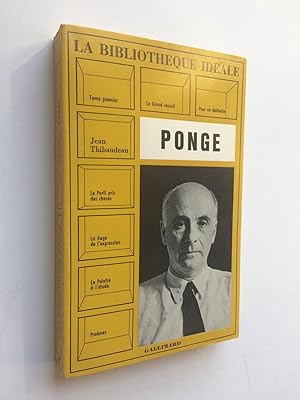 PONGE [ ENVOI de l' Auteur sur S.P. ]