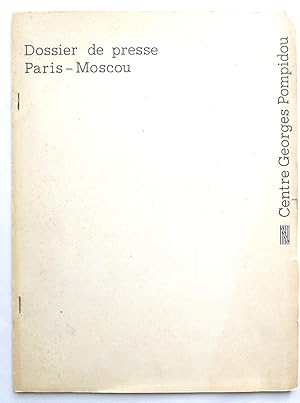 Imagen del vendedor de Paris-Moscou. Dossier de presse. a la venta por Roe and Moore