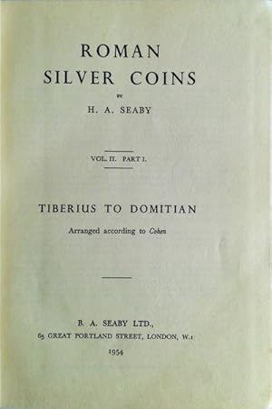 ROMAN SILVER COINS [VOL II, PART I].