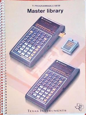 TI PROGRAMMABLE 58/59 MASTER LIBRARY.