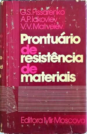 PRONTUÁRIO DE RESISTÊNCIA DE MATERIAIS.