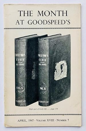 The Month at Goodspeed's, Volume XVIII, Number 7, April 1947