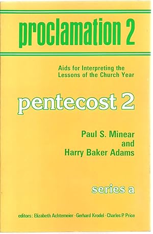 Imagen del vendedor de Proclamation 2, Pentecost 2 - Series a a la venta por Sabra Books