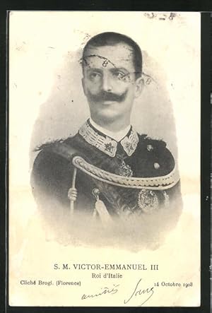 Cartolina S. M. Victor-Emmanuel III, Roi d`Italie