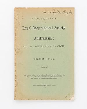 Seller image for Lecture on Coral Islands, Reefs, and Atolls - their Wonderful Formation and Beauty. [Contained in] Proceedings of the Royal Geographical Society of Australasia, South Australian Branch, Volume 9, 1906-7 for sale by Michael Treloar Booksellers ANZAAB/ILAB