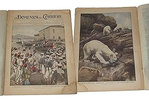 La Domenica del Corriere 1913 n.13 Salvini assalito da un orso Scutari Libia