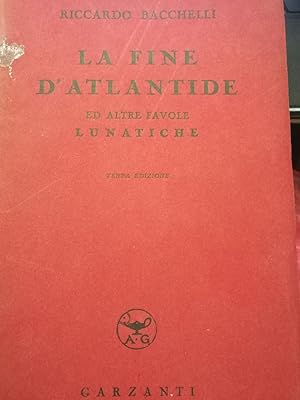 Seller image for LA FINE D'ATLANTIDE for sale by Libreria D'Agostino
