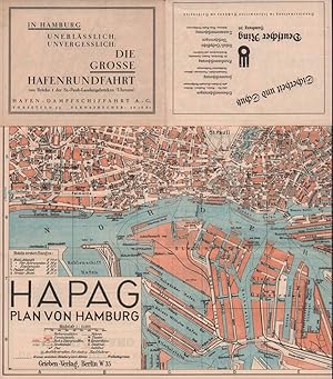 HAPAG Plan von Hamburg.