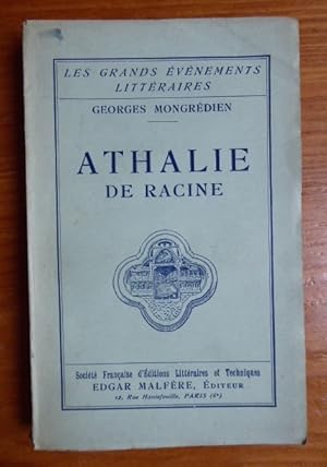 Seller image for Athalie de Racine for sale by Librairie des Possibles