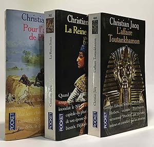 Image du vendeur pour L'Affaire Toutankhamon + La Reine Soleil + Pour l'amour de Philae --- 3 livres mis en vente par crealivres