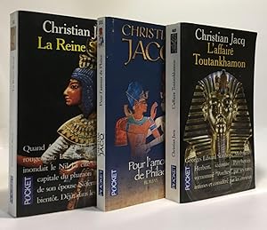 L'Affaire Toutankhamon + La Reine Soleil + Pour l'amour de Philae --- 3 livres