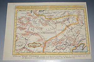 Original Engraved Map of TARTARY MONGOLIA CHINA GREAT WALL ASIA. Carte de la Tartarie Occidentale...