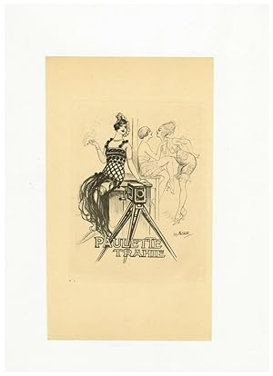 1930 Louis Malteste illustration héliogravure Fouet Fessée mode