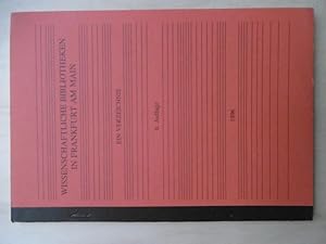 Seller image for Wissenschaftliche Bibliotheken in Frankfurt am Main. Ein Verzeichnis zusammengestellt von Gisela Treffert und Reiner Scholz. (Hrsg.: Stadt- und Universit�tsbibliothek Frankfurt am Main). for sale by Antiquariat Steinwedel