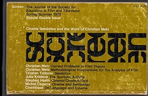 Image du vendeur pour Screen | The Journal of the Society for Education in Film and Television Spring / Summer 1973 vol 14 no 1 - 2 | Special Double Issue - Cinema Semiotics and the Work of Christian Metz mis en vente par *bibliosophy*