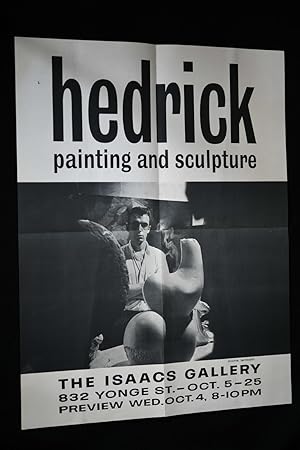 Robert Hedrick New Painting and Sculpture Isaacs Gallery 1961 exh. poster.