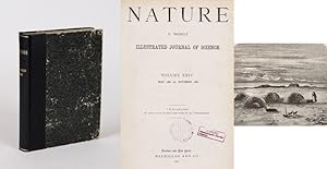 Immagine del venditore per On the Velocity of Light - Small statement of Albert A. Michelson on the experiments of Young and Forbes. In: NATURE. A Weekly Illustrated Journal of Science, Volume XXIV. May 1881 to October 1881. [The Volume also containing a contribution by Charles Darwin: "On the Work of Worms" / Howard Grubb's "Great Vienna Telescope" / etc. venduto da Inanna Rare Books Ltd.