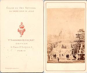 Bild des Verkufers fr France, Paris, Projet Basilique de Montmartre, Eglise du Voeu National au Sacr-Coeur de Jsus zum Verkauf von photovintagefrance