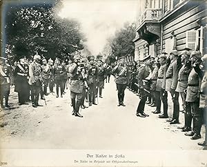 Bulgarie, Sofia, Armée Allemande, le Kaiser passant les troupes en revue