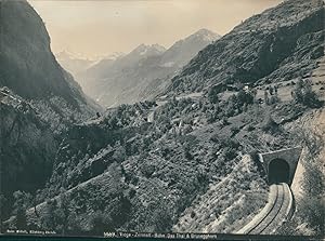 Suisse, Viège, Zermatt-Bahn, das Thal & Brunegghorn