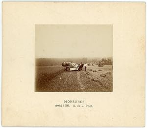 France, Monsures, Moisson, août 1902