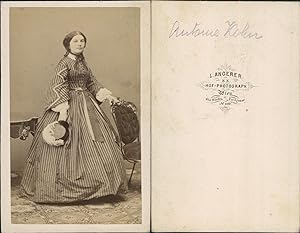 Angerer, Wien, Jeune femme nommée Antonie Kolin, circa 1860