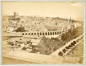 Suisse, Lausanne, vue panoramique de la ville